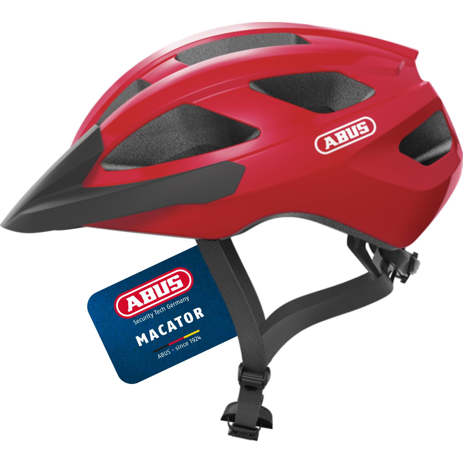 ABUS Casco da bici da strada Macator - casco da bici sportivo per principianti - anche per portatori di codino - per uomo e donna