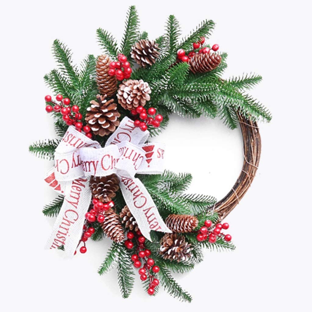 Guirlande de Noël 50CM pour cadre de fenêtre pour décorer sans perdre de aiguilles