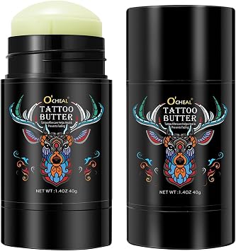 Tattoo Aftercare Butter Balm,Natural Organic Tattoo Cream Moisturizer for Old & New Tattoos Healing Brightener Color Enhance