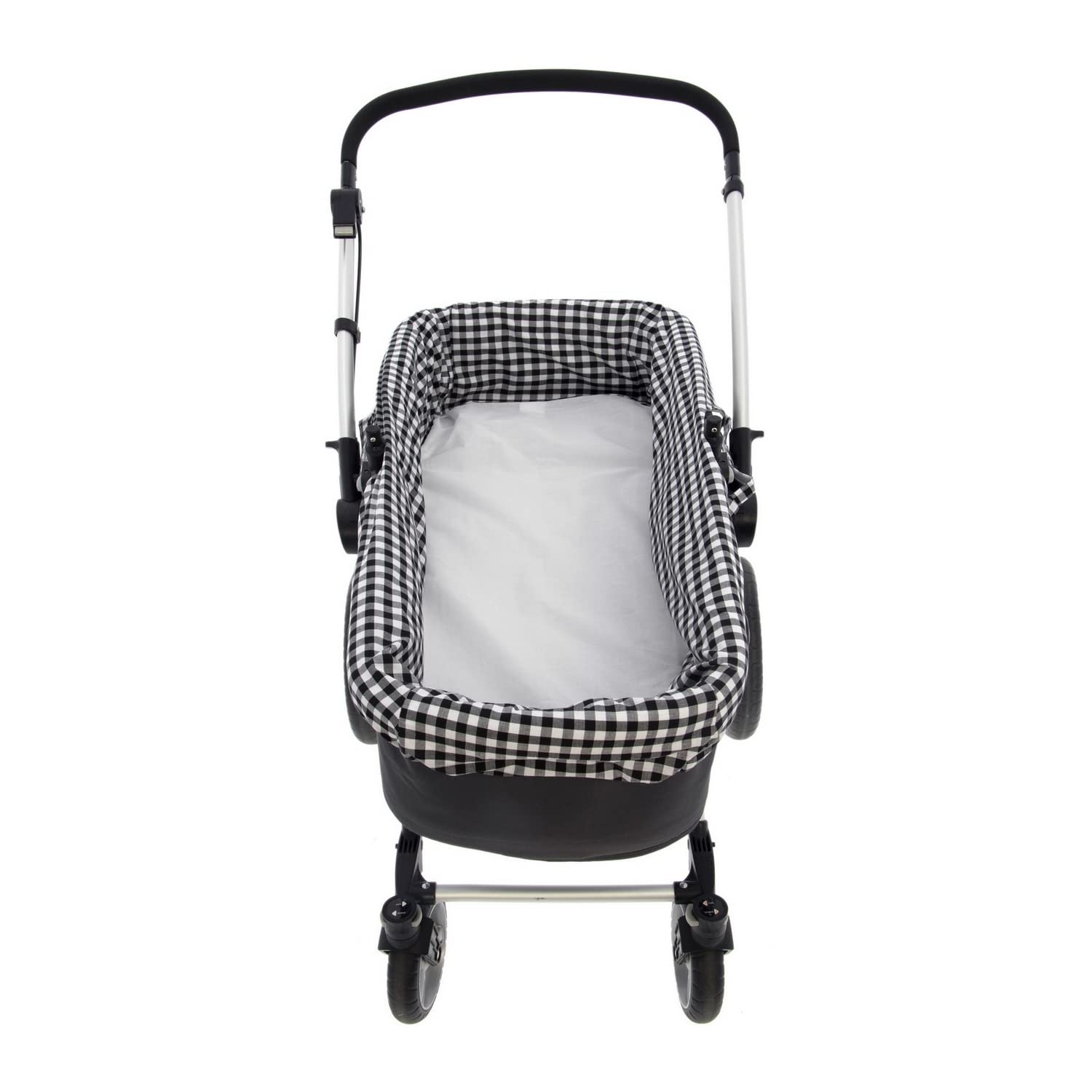 Rosy Fuentes Funda Cubre capazo - Forro interior capazo - Funda hipoalérgica - Transpirable 0-negro