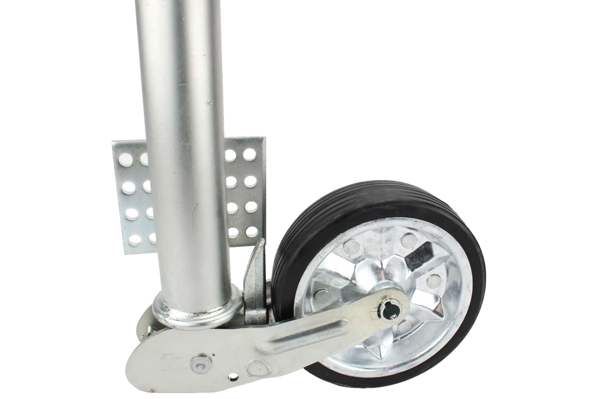DTR Roue jockey automatique Ø60 mm | 250 kg | roue renforcée | plaque de fixation universelle