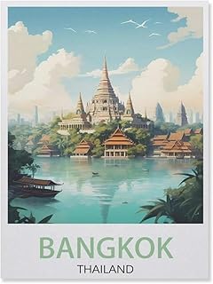 Bangkok Thailand ， Landscape，Puzzle 1000 Pieces Wood Puzzle Adult Children's Educational Toy Family Decompression Game（75x50cm）-DV89
