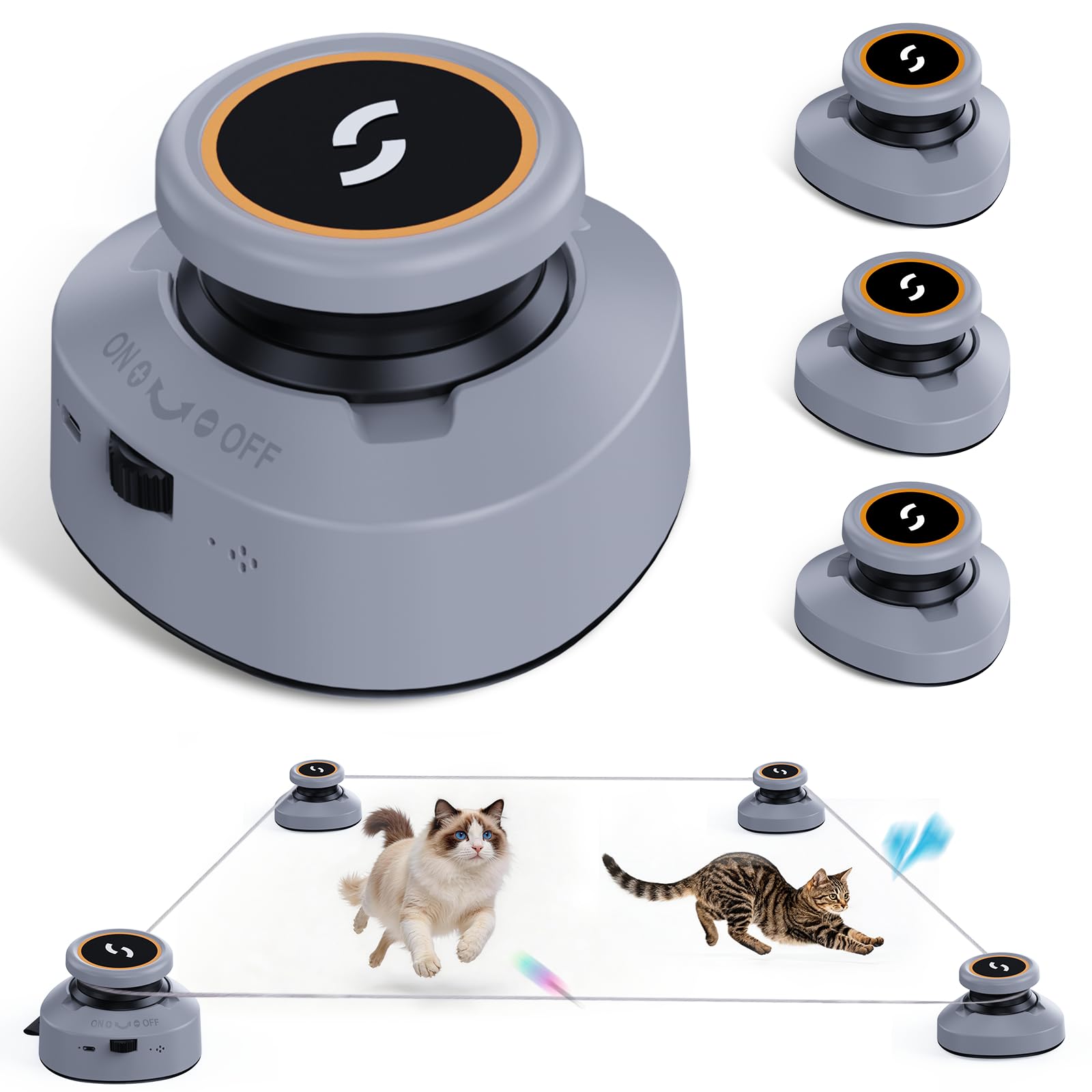 Interactive Cat Toys for Indoor Cats DIY Multi-Track Chase