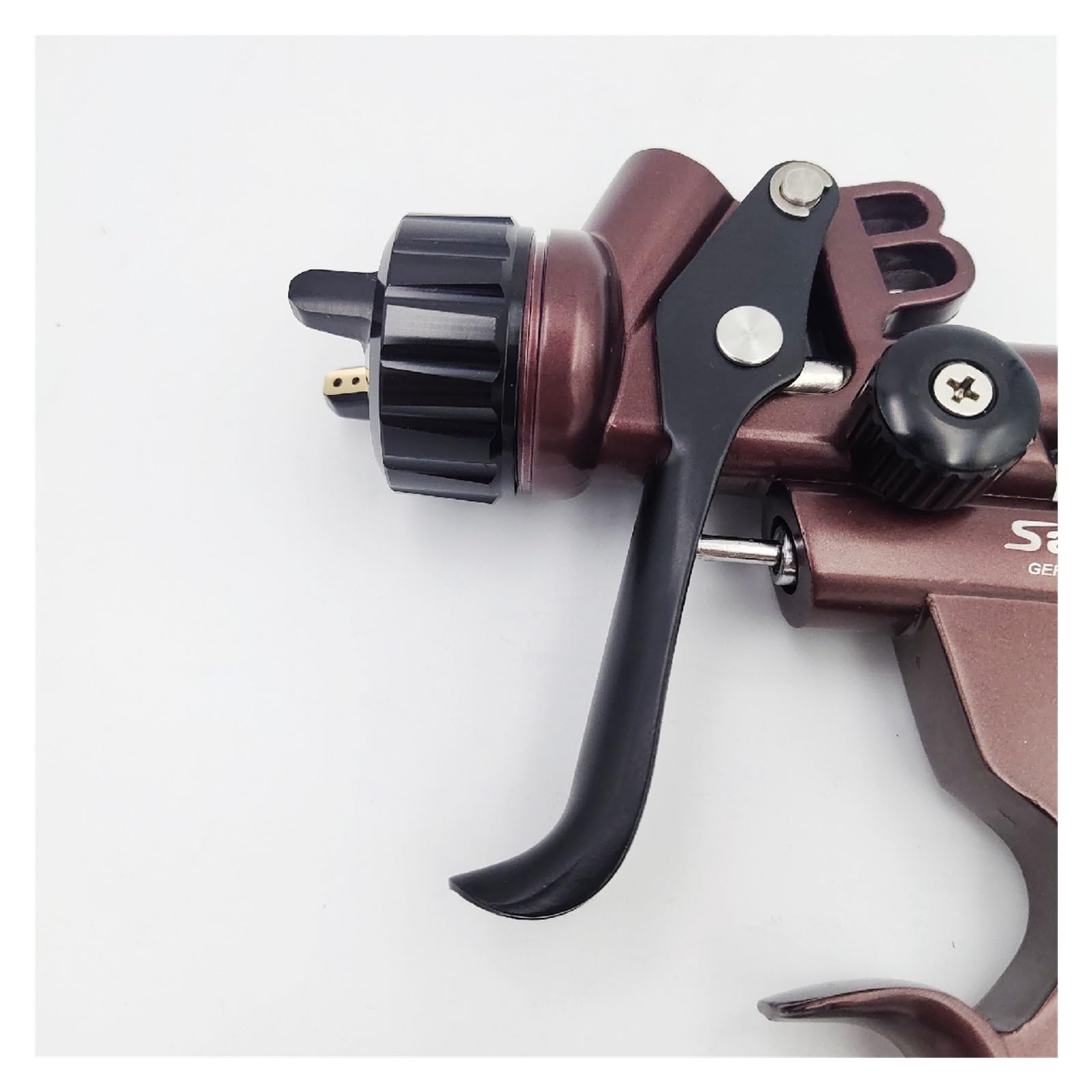 Pistolet do malowania natryskowego, Pneumatyczny pistolet natryskowy Pistolety lakiernicze z dyszą 1,3 mm Motoryzacyjne narzędzie natryskowe Pistolet natryskowy na bazie wody(1.3kit brown A)