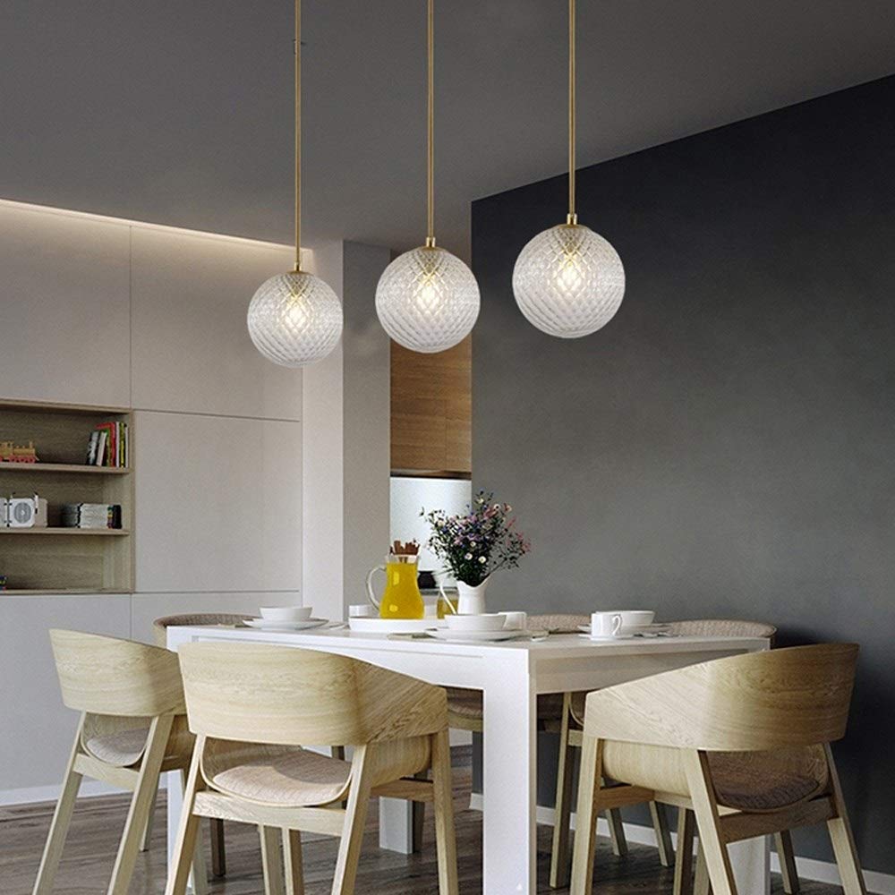 Lámpara de araña Camandilla LED 7W de bola de vidrio para decoración de tiendas