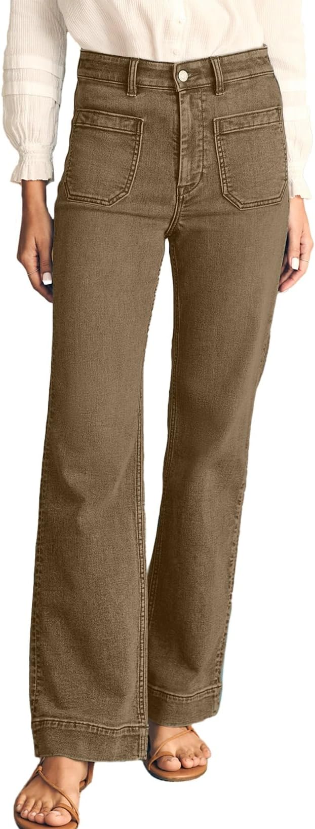 Astylish Women's Wide Leg Jeans High Waisted Stretchy Straight Leg Jeans Loose Trendy Denim Pants with Pocket