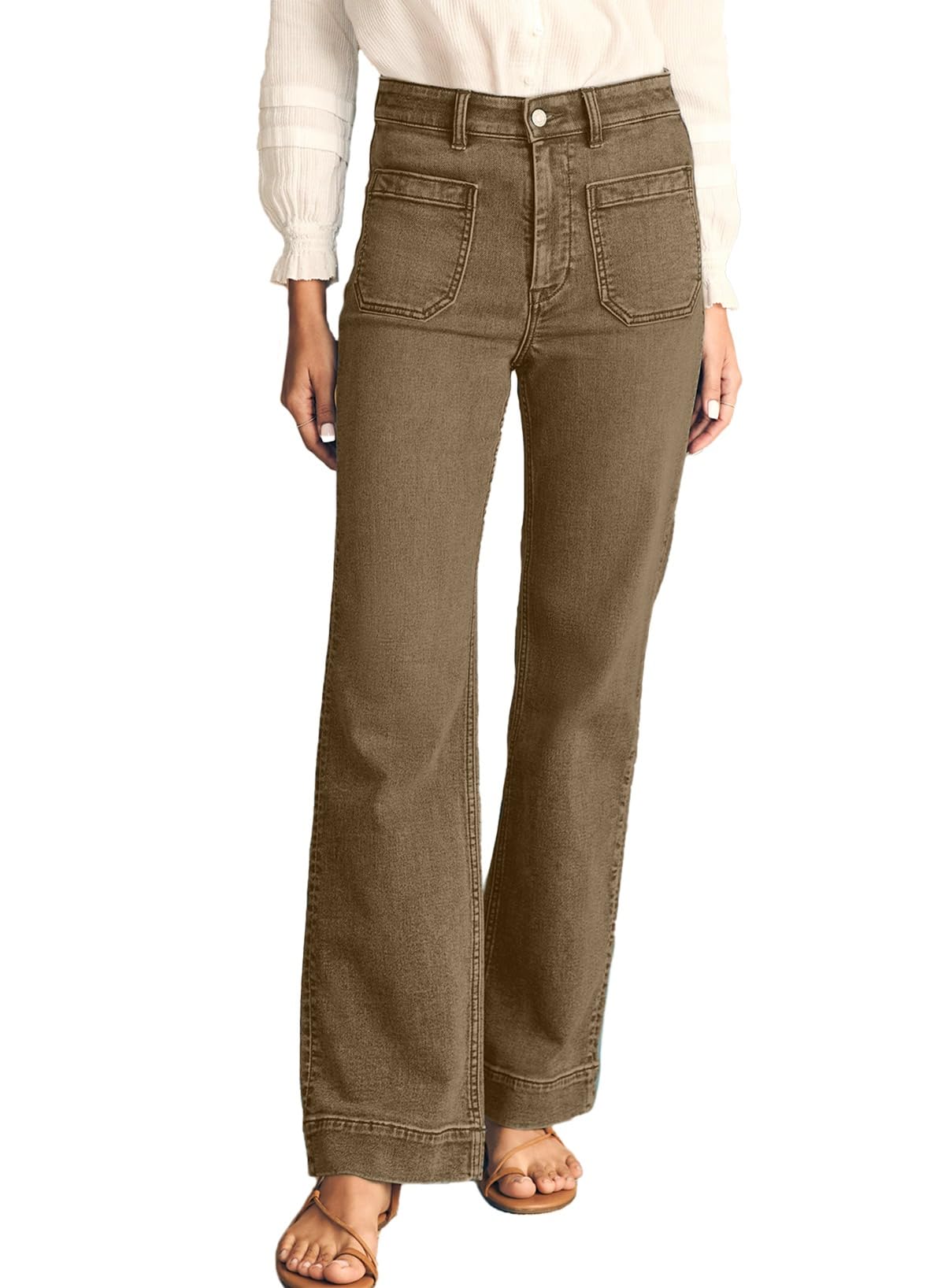 Astylish Women's Wide Leg Jeans High Waisted Stretchy Straight Leg Jeans Loose Trendy Denim Pants with Pocket