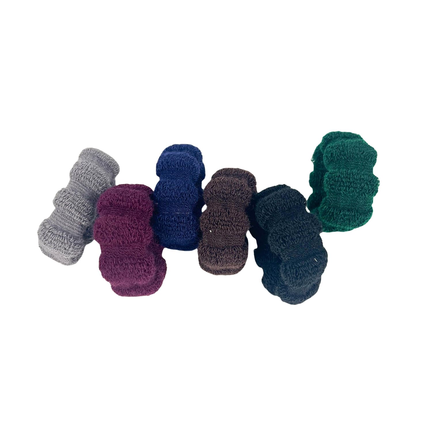 Hair Ties with Seamless High Elastic Thickening and widening in Ponytail Holders (Dark Series with 6 Pcs Packing)