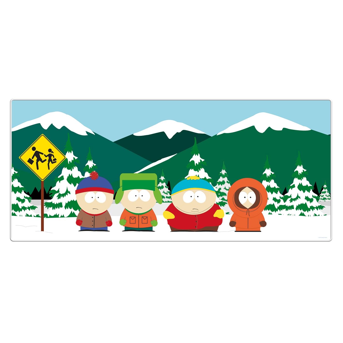 Pyramid International South Park (Characters) XL Desk Mat – 90cm x 40cm / 36" x 16" Desk Mat Featuring Cartman, Kenny, Kyle & Stan