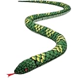 Giant Snake Plush, Stuffed Animal Snake Toy, Birthday Gifts for Boys and Girls (Green, 110 Inch)