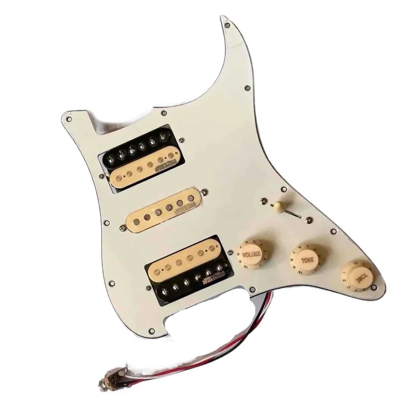 Alnico 5 przetworniki Humbucker szelki z wieloma przełącznikami do gitary ST HSH wstępnie załadowany zestaw maskownic ST Zestaw Przetworników Pickguard