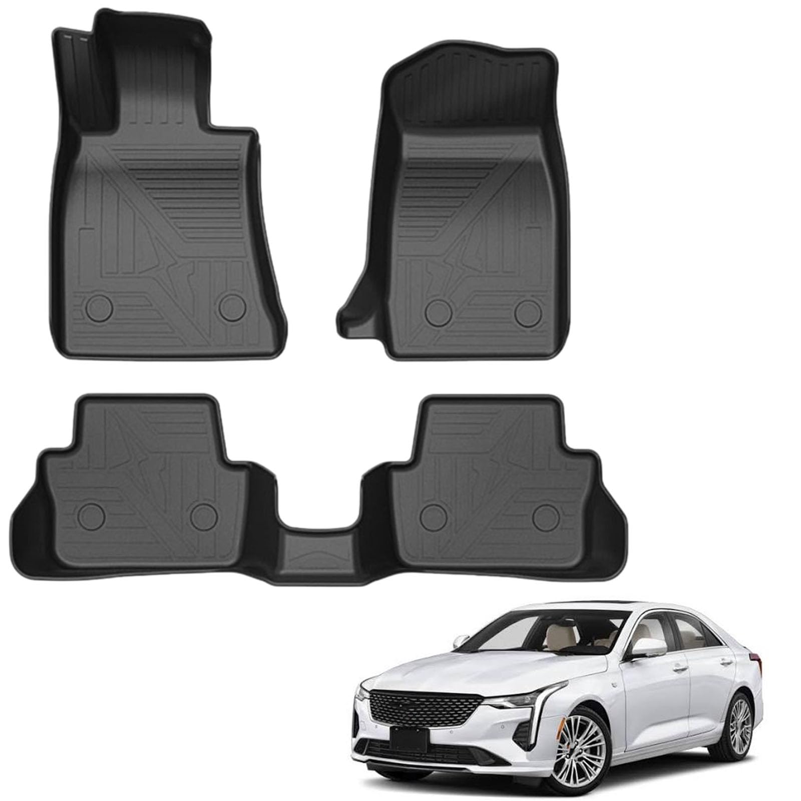 PAPEP Floor Mats for Cadillac CT4 2020-2023 RHD