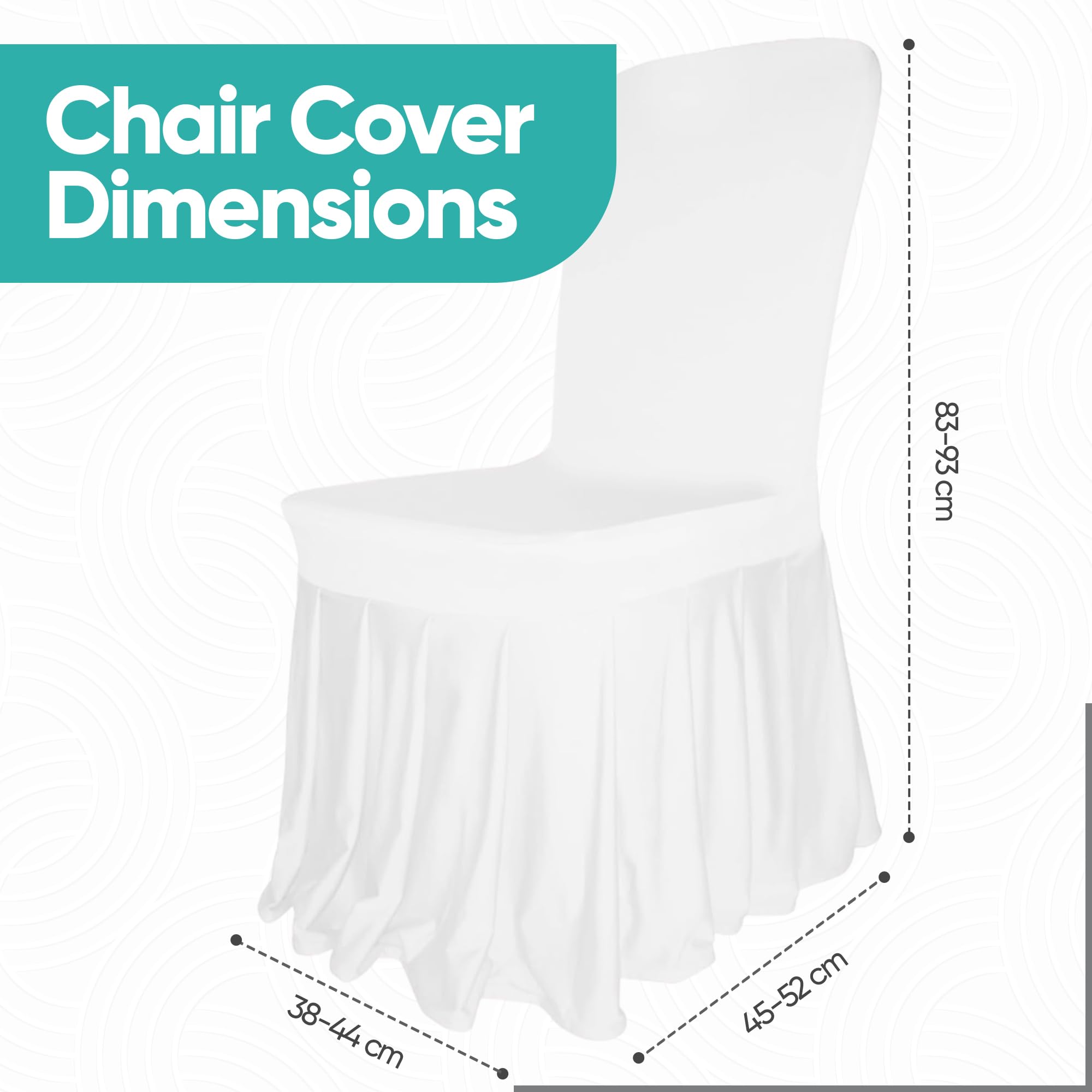 Funda Para Sillas Elástica 25 Piezas - Poliéster Y Elastano, Lavable, Ideal Para Bodas, Eventos Y Hogar