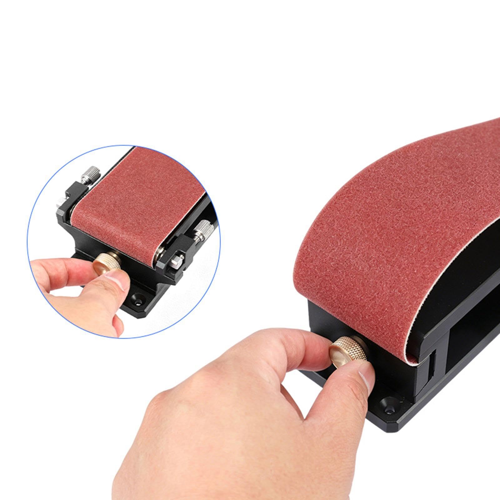 Fenteer Clip para papel lija, accesorio para lijar y papel lija, fácil reemplazar, práctico soporte tensión para lija para carpinteros.