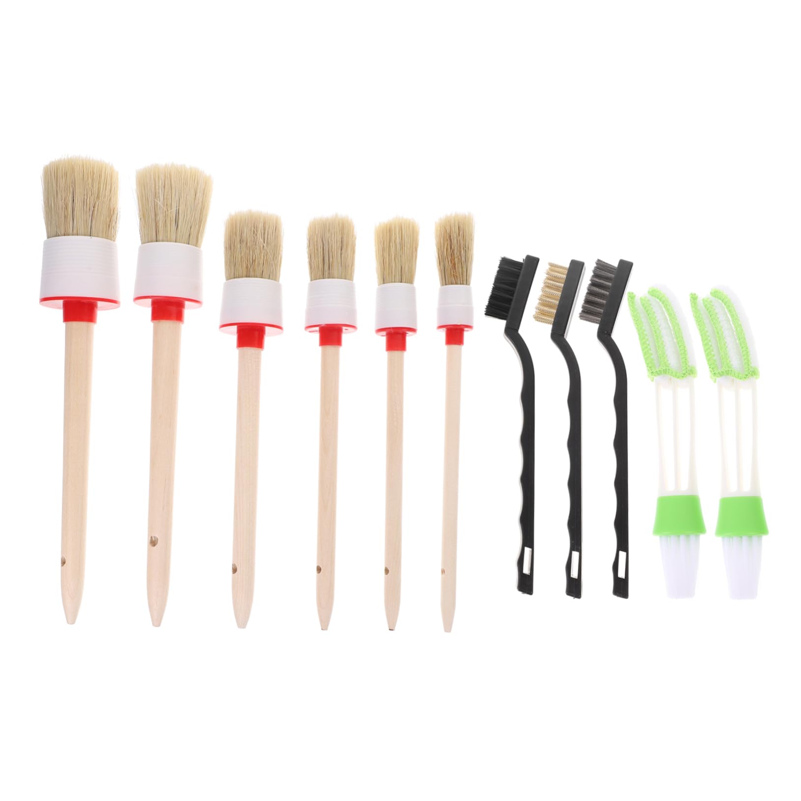 HOLIDYOYO 1 Set Set Car Detailing Kit Interior Car Detailing Brush Cleaning Brush Vehicle Detailing Kit Auto Detailing Supplies Interior Detailing Kit Detail Kit Car Detailing White Plastic