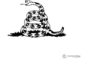 Don't Tread on me Snake Southern Stickers