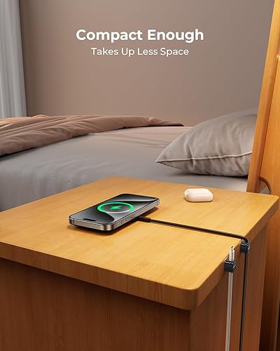 Miniatura 6 de MRGLAS Paquete de 10 Organizadores Magnéticos de Gestión de Cables, [Bloqueo 1s] Clips Sujetadores de Cables - Clips de Cables para Escritorio