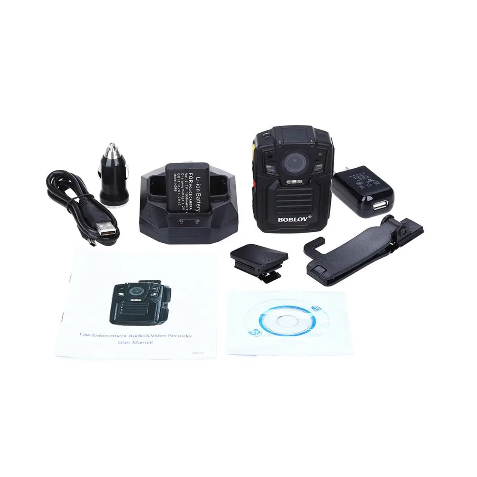 HD 1290P Polizia 33MP Sicurezza Esterna IR Lente a infrarossi Corpo Indossato Fotocamera Visione notturna Rilevazione di movimento Personale portatile(64GB ONLY)