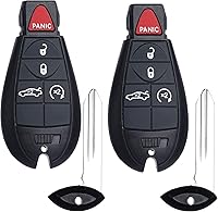 Vista 1 de Llavero de Mando a Distancia FOBIK Reemplazo Compatible con Dodge Challenger 2008 2009 2010 2011 2012 2013 2014 Charger 2009-2013 Durango 2009-2013