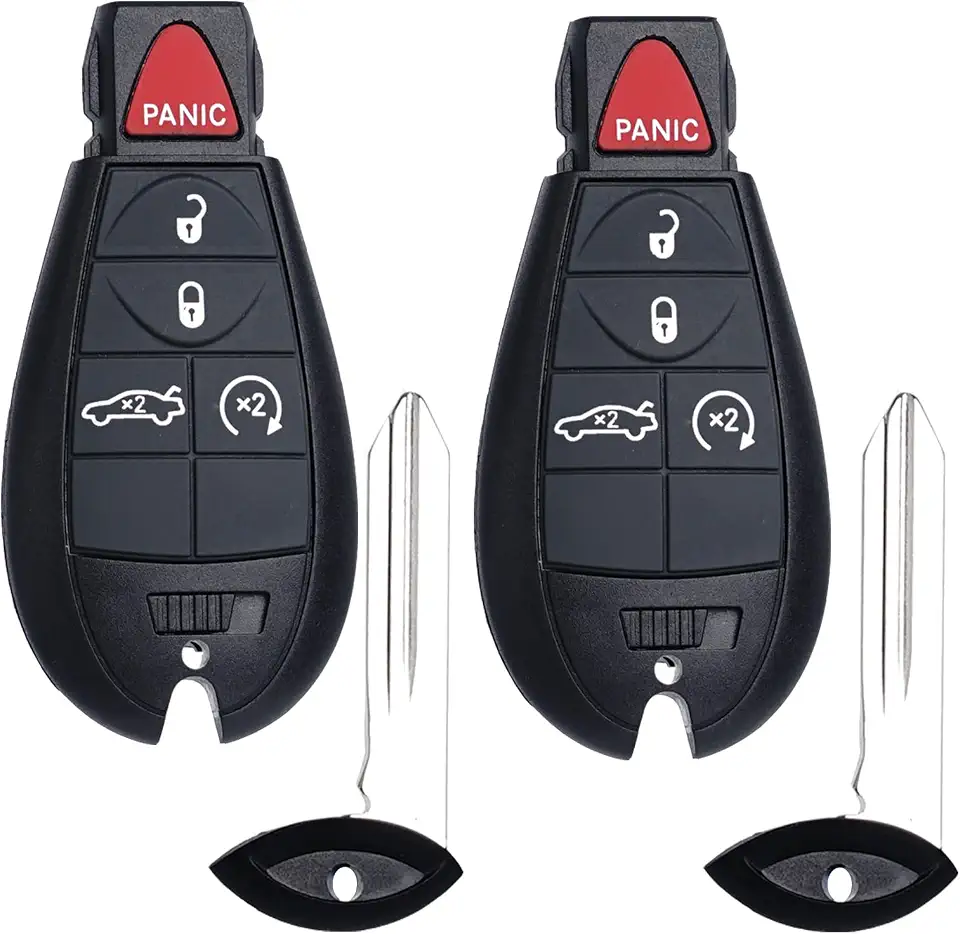 SUPALAND FOBIK Replacement Remote Control for Dodge Challenger 2008 2009 2010 2011 2012 2013 2014 Charger 2009-2013 Durango 2009-2013 Chrysler 300 IYZ-C01C Keyless Entry Remote Start Control