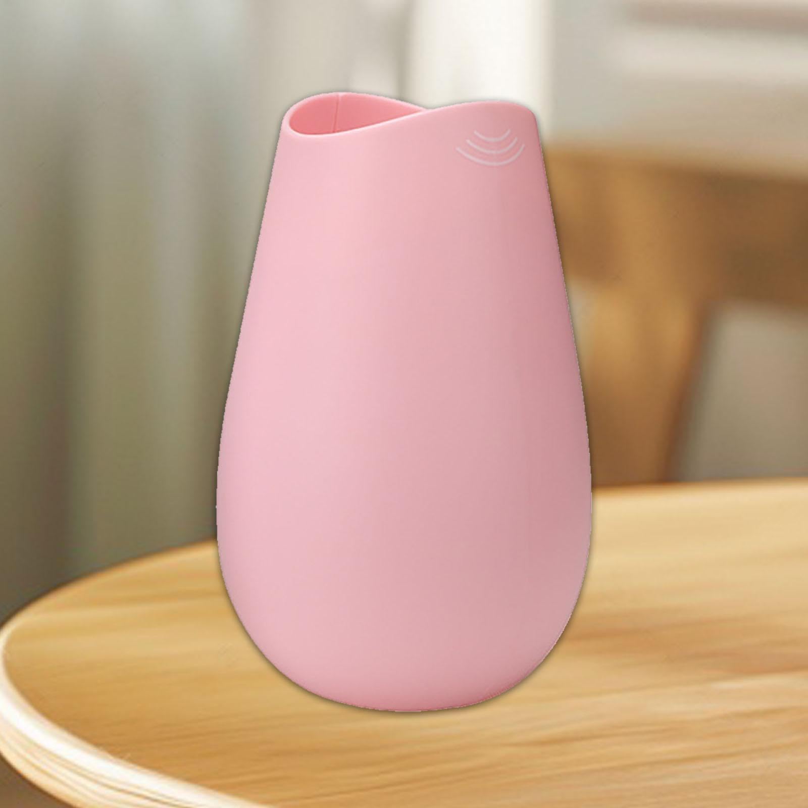 Baoblaze Schreiglas, Schrei- und Flüsterglas, geräuschreduzierendes Vasen-Ornament, tragbares Entspannungsspielzeug, Schreitopf, geräuschlose Stimme, für, ROSA
