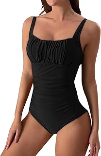 Amor vientre americano sexy mujer mono bikini traje de baño en color sólido traje de baño negro blanco