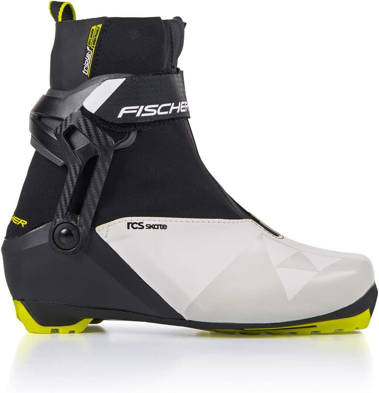 Fischer Women's RCS Skate Durable Weatherproof Protective Stable Insulated Nordic Race Skating Ski Boots, 40