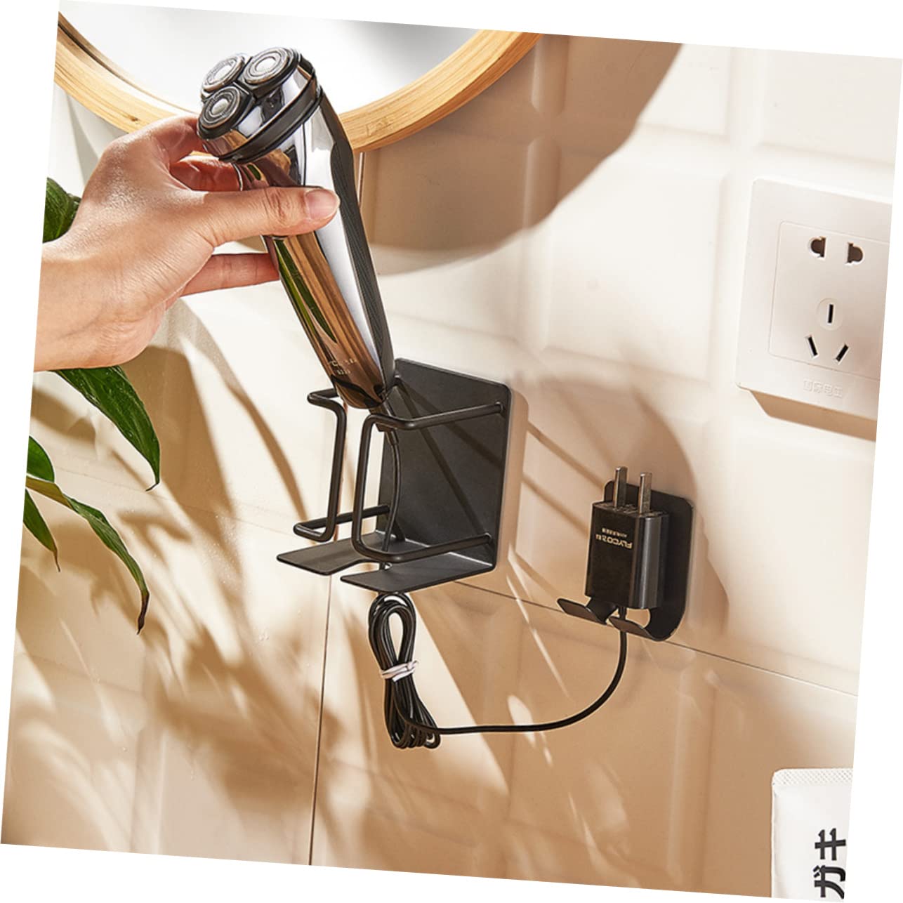 Healeved Beard Razor Organizer Shaver Rack Suction Razor Holder Waterproof Wall Mount Razor St