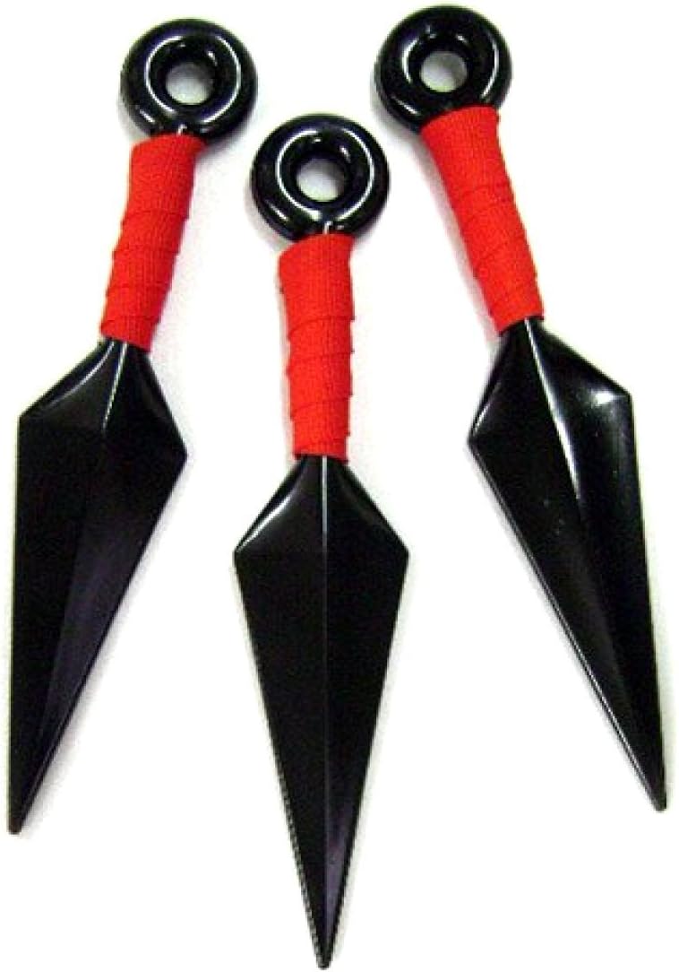 BIGOCT Set of 3 Naruto Ninja Weapons Props Naruto-Big Kunai Plastic Toy