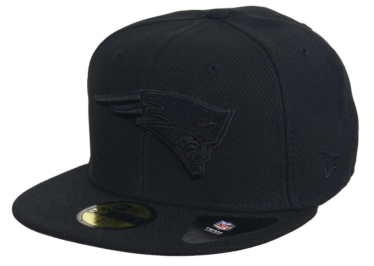 New Era Diamond Era 59Fifty Cap New England Patriots Schwarz Schwarz
