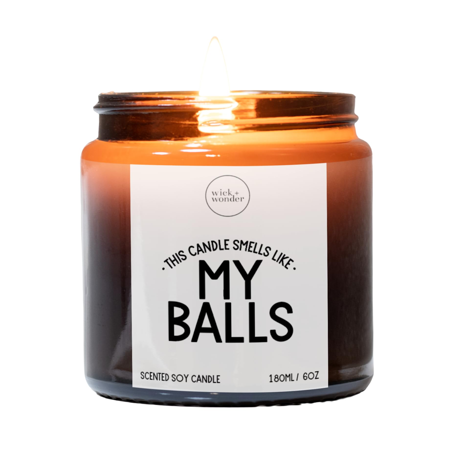 This Smells Like My Balls Candle │ Luxury Soy Wax Candle │ Funny Candle Gifts For Men │Rude Candles │Novelty Candles For Men (Coffee & Vanilla, 180ml, 35-40hrs burn)