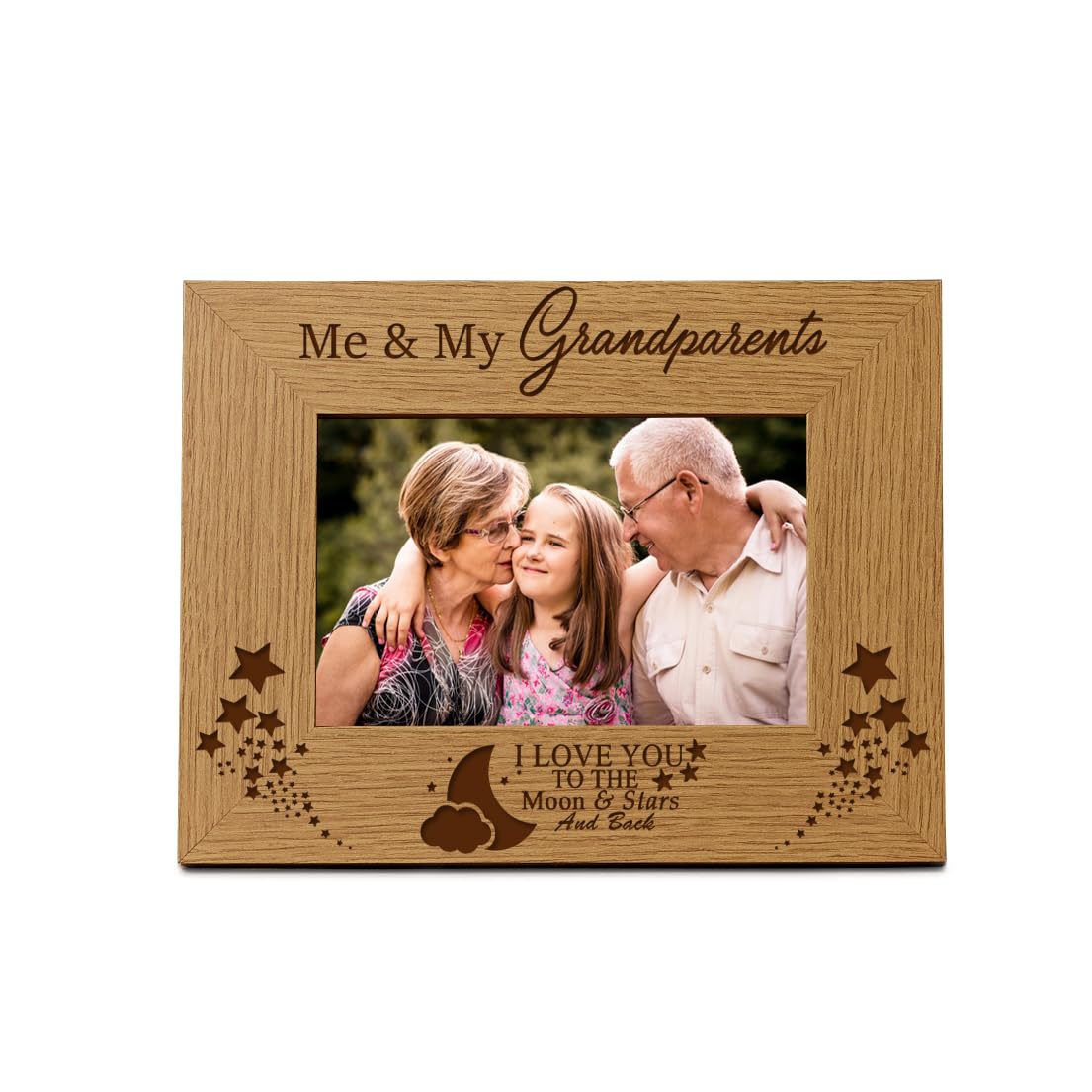 Ukgiftstoreonline Me And My Grandparents Love You To The Moon Photo Frame Gift (8 X 10 Inch)