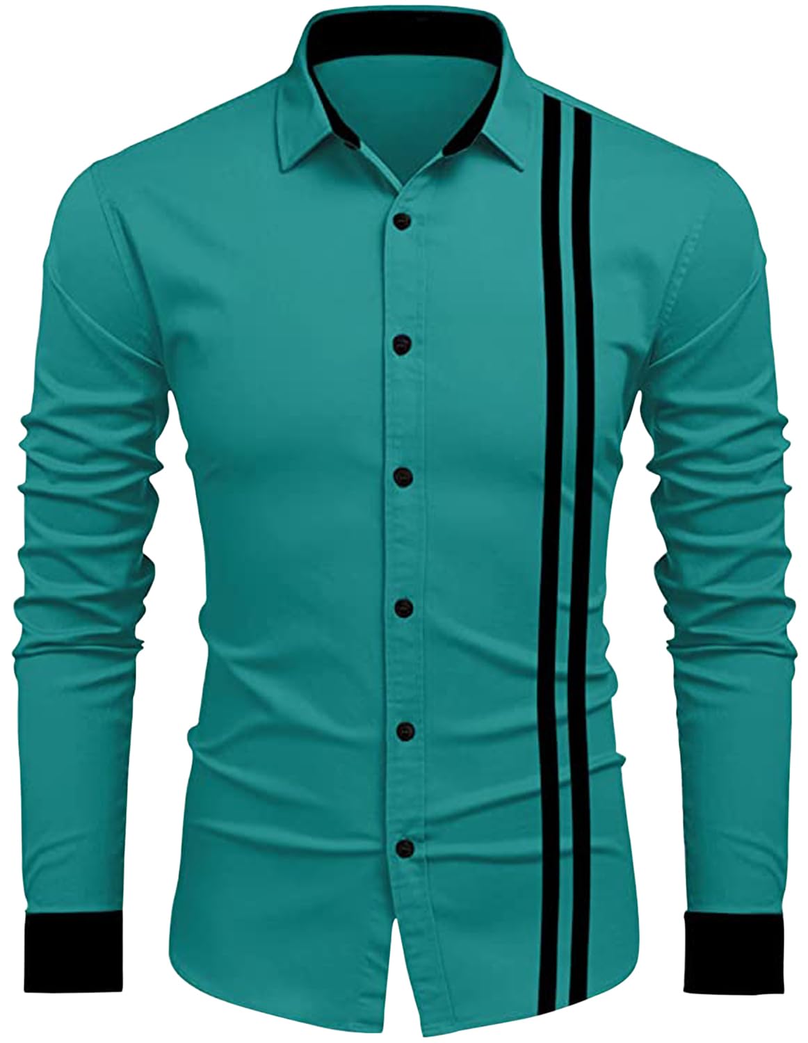 ROYALSCOUTMen's Regular Fit Casual Shirt Featuring Cotton Blend Fabric Ideal for Office Looks, Social Events, or Weekend Comfort