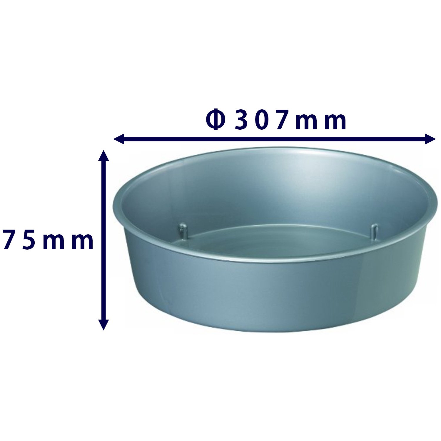 Amazon | 大和プラスチック 鉢皿 深皿 10号 φ307×H75 シルバー | 受皿