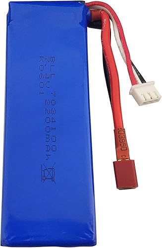 Miniatura 6 de 2 pilas de litio de 7.4 V 2200 mAh con cargador 2 en 1 para WLtoys K949 10428 10428-A L202 RC de alta velocidad de control remoto coche actualizado