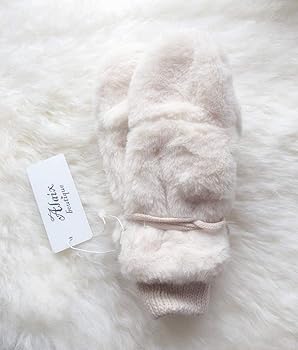 Amazon | [Laisve] フェイクファー手袋 キュート ミトンタイプ 手袋 指