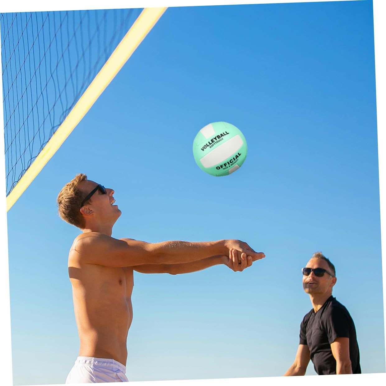 ibasenice 2piezas Pelota Voleibol Suave para Entrenamiento y Examen Interior Adultos Talla Duradera Control Estable Deportivo