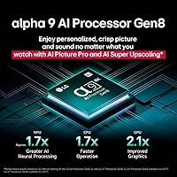 Vista 5 de LG 42 pulgadas Class OLED evo C4 Series Smart TV 4K procesador pantalla plana con control remoto mágico alimentado por IA con Alexa incorporado