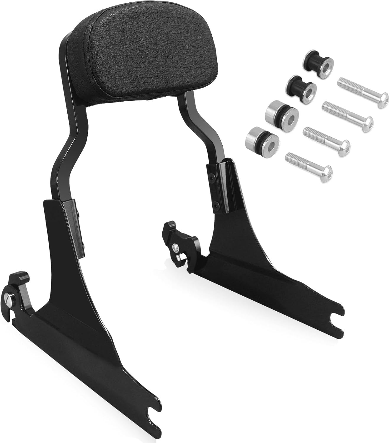 Chop Detachable Sissybar Backrest Fits for Harley FATBOY FLSTF 00-06 FLSTN 05-17 Deluxe/SPRINGER FLSTF,Heritage 2006,Black