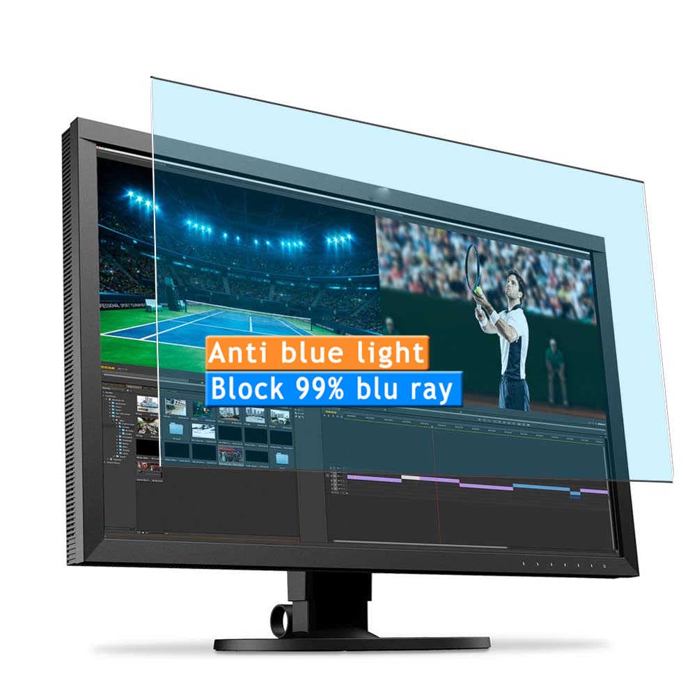 Vaxson2-Pack Anti Blue Light Screen Protector, compatible with EIZO ColorEdge CS2740-XBK 26.9" Monitor, TPU Guard Film Protectors Sticker [NOT Tempered Glass] New