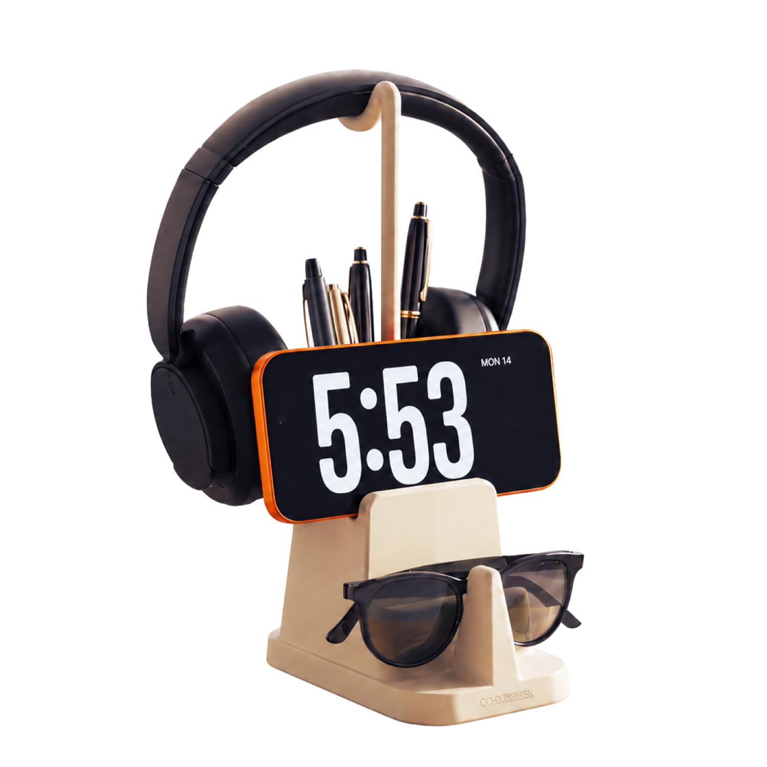 eo 4-in-1 Pen Stand | Spectacle Holder + Headphone/Neckband Holder + Mobile Phone Stand + Desk Organiser | Space Saving Table Organizer for Office, Study, Bedroom | Gifts for Office Colleagues | Glasses Holder | Vertical & Horizontal Phone Stand | Neckband and Headphone Dock | Great Gift for Kids-image-33