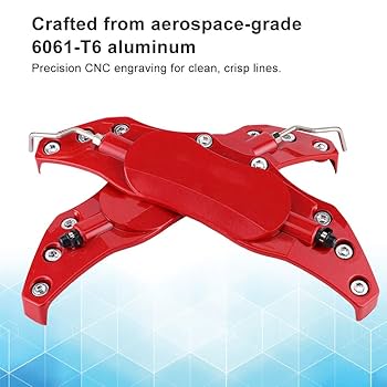 2pcs Car Aluminum Brake Caliper Protector Cover Wheel Hub 16in-17in Medium Blue Red (Red