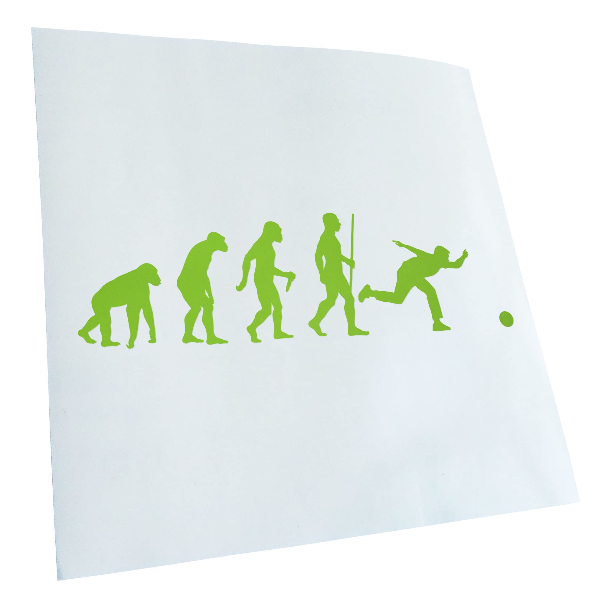 Kiwistar - Car Sticker - Bowling Cone Evolution - Lime Green - 24 x 7 cm - Rear Window Car Sticker Weatherproof for Car Truck Moped Truck - Sticker Exterior Self-Adhesive Tuning Accessories for