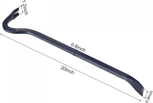 Miniatura 2 de uxcell Garra ancha angular angular de acero de la barra de la mangadora de la barra de palanca de la barra de demolición de 20 pulgadas