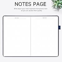 Vista 5 de Registro de cheques - Registros de cheques elegantes para chequera personal con registros de cheques y transacciones, registro de chequera de tapa