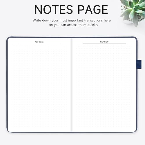 Miniatura 5 de Registro de cheques - Registros de cheques elegantes para chequera personal con registros de cheques y transacciones, registro de chequera de tapa