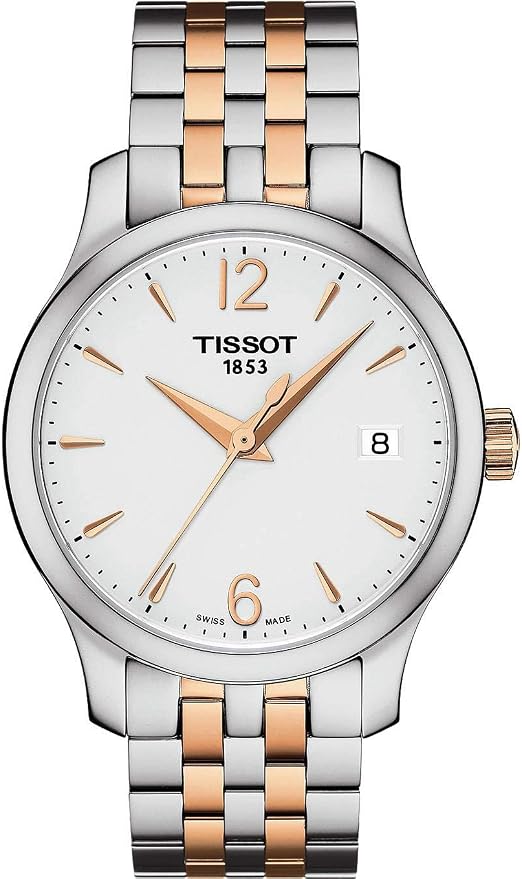 Amazon.com: Tissot t063.210.22.037.01 Mujer Reloj Tradición Plata/Oro Rosa  33 mm, de acero inoxidable : Ropa, Zapatos y Joyería
