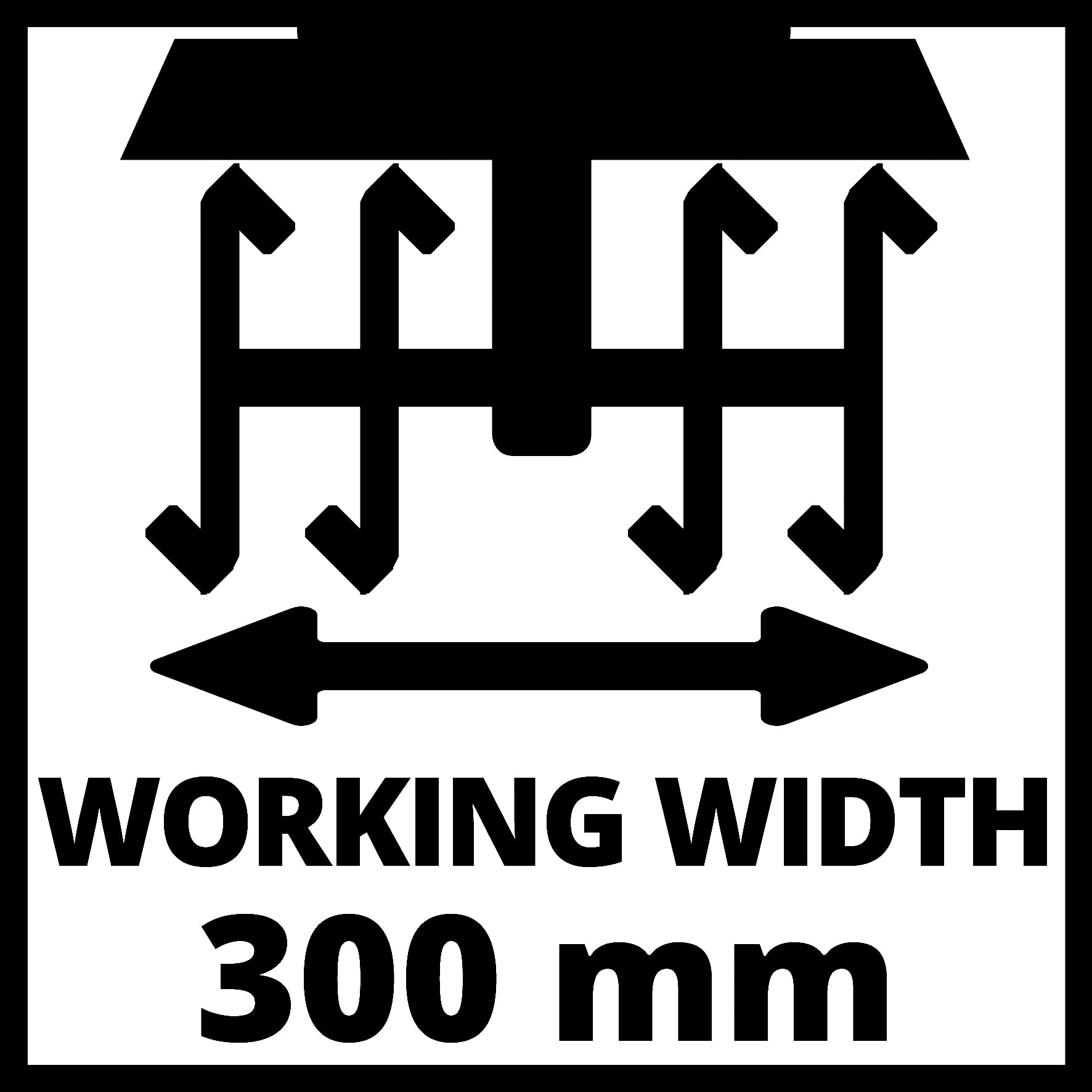 Einhell Elektro-Bodenhacke GC-RT 7530 (750 W, 30 cm Arbeitsbreite, 200 mm Arbeitstiefe, 4 robuste Hackmesser, klappbarer Führungsholm, Kabelzugentlastung)