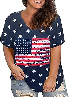 4th of july shirts plus size Clearance