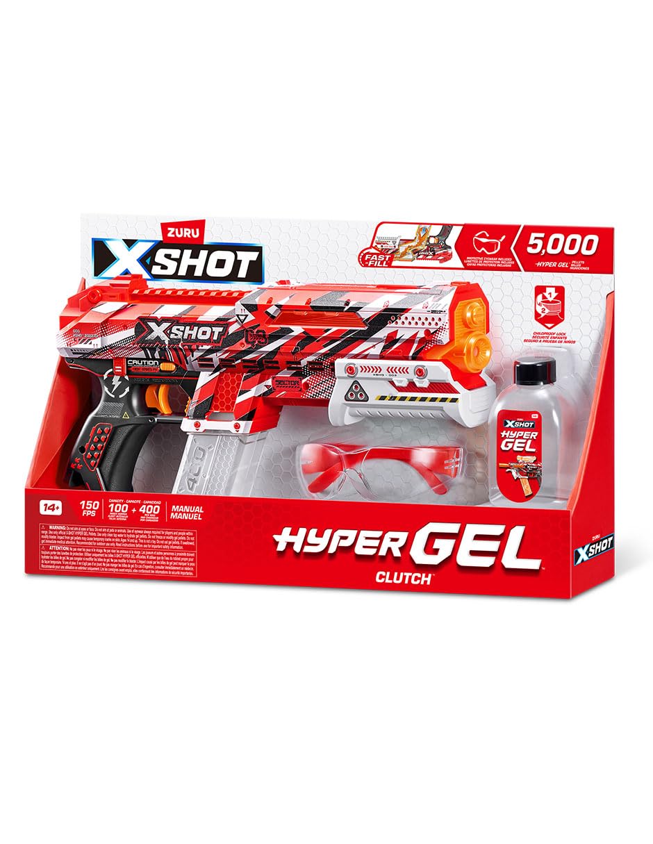 Zuru X-Shot Hyper Gel Clutch Blaster with 5000 Gellets